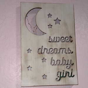 Sweet Dreams Baby Girl Wall Art
